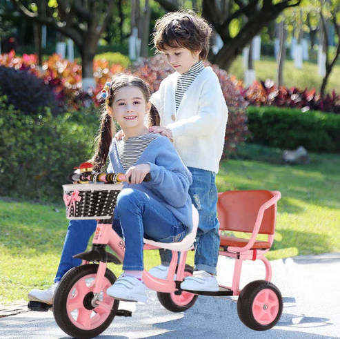 Bicicleta de dos asientos para niños