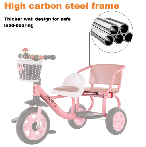 Bicicleta de dos asientos para niños