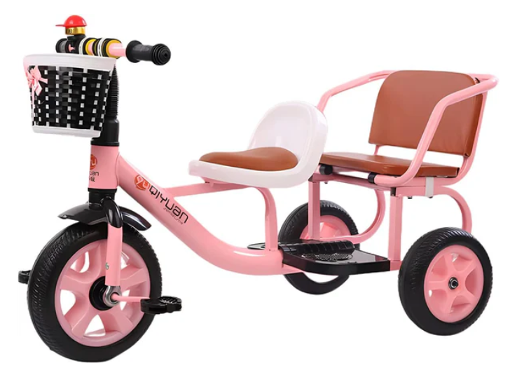 Bicicleta de dos asientos para niños
